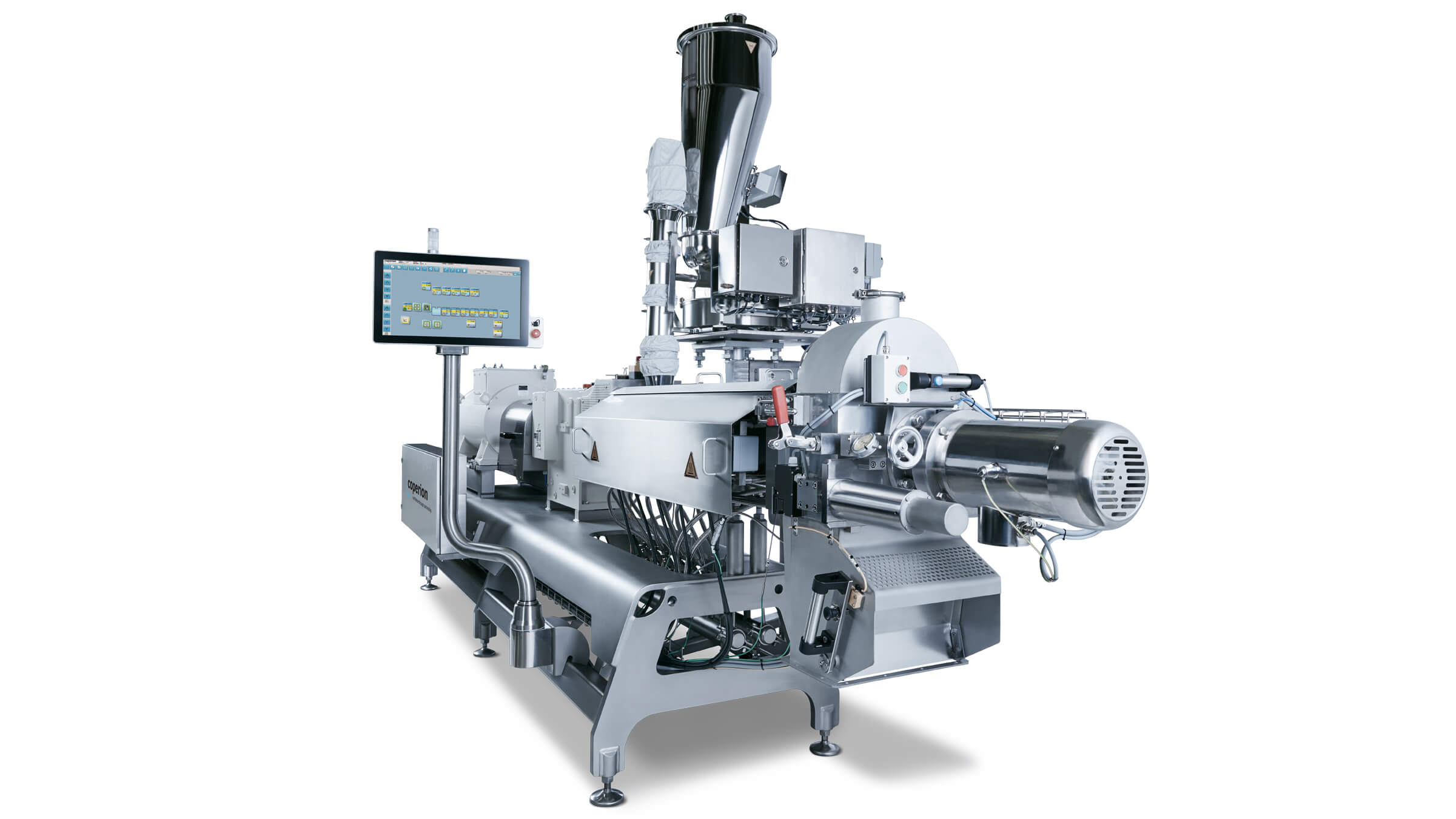 Coperion Doppelschneckenextruder ZSK 54 Mv diagonal